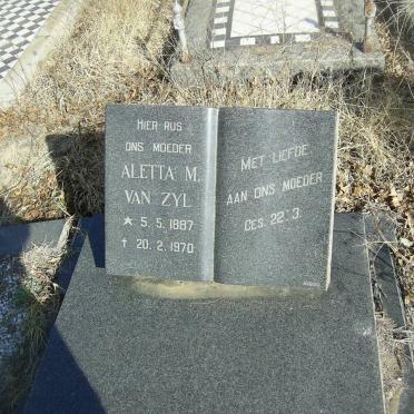 ZYL Aletta M., van 1887-1970