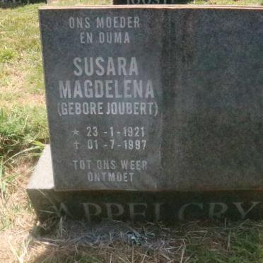 APPELGRYN Susara Magdelena nee JOUBERT 1921-1997