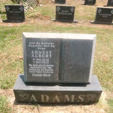ADAMS, Ernest Albert 1941-2017