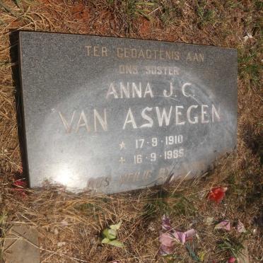 ASWEGEN Anna J.C., van 1910-1985