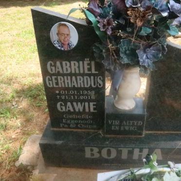 BOTHA Gabriel Gerhardus 1953-2016
