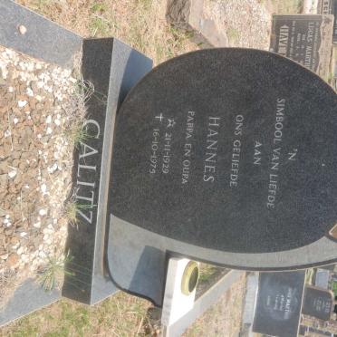 CALITZ Hannes 1929-1975