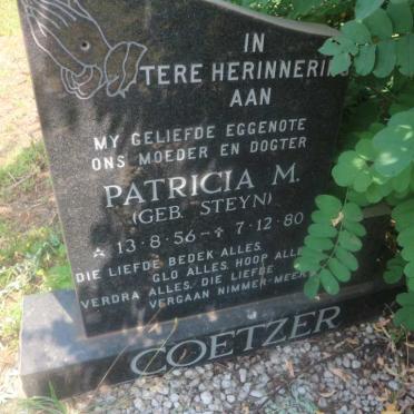 COETZER Patricia M. nee STEYN 1956-1980