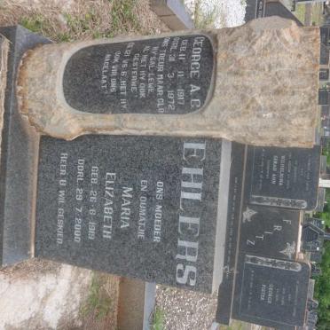 EHLERS George A.C. 1917-1972 &amp; Maria Elizabeth 1919-2000