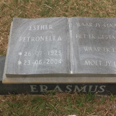 ERASMUS Esther Petronella 1925-2004