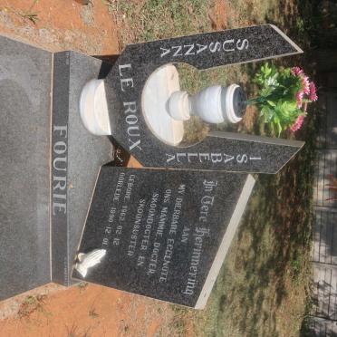 FOURIE Susanna Isabella nee LE ROUX 1962-1990