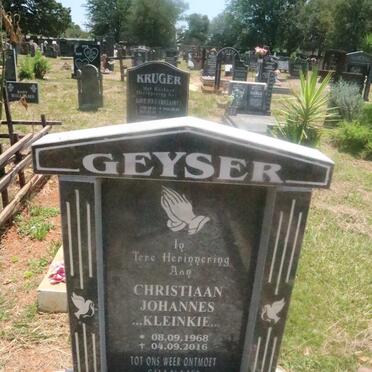 GEYSER Christiaan Johannes 1968-2016