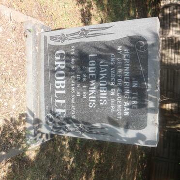 GROBLER Jakobus Lodewikus 1928-1991