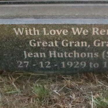 HUTCHONS Jean nee STROMEYER 1929-2017