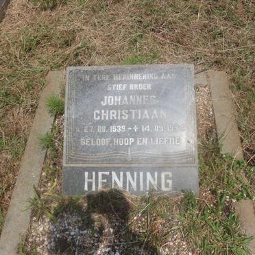 HENNING Johannes Christiaan 1939-1994