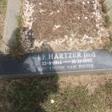 HARTZER I.F. nee ELS 1914-1982