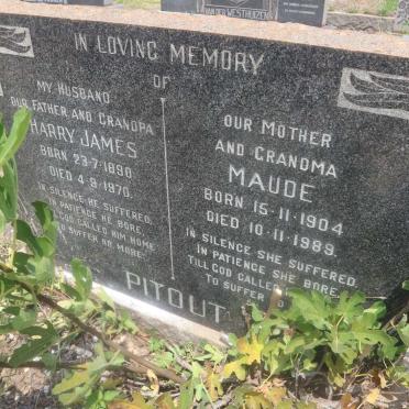 PITOUT Harry James 1890-1970 &amp; Maude 1904-1989