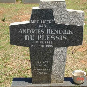 PLESSIS Andries Hendrik, du 1963-1995