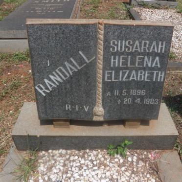 RANDALL Susarah Helena Elizabeth 1896-1983