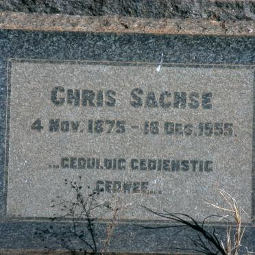 SACHSE Chris 1875-1955