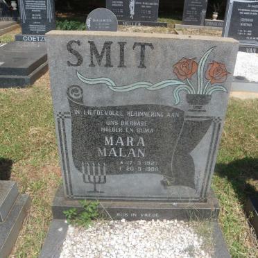 SMIT Mara Malan 1927-1988