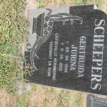 SCHEEPERS Gertruida Jurina 1946-1993