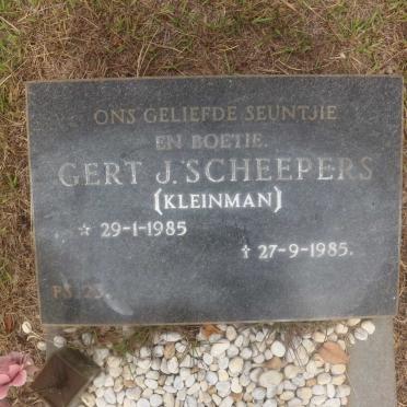 SCHEEPERS Gert J. 1985-1985