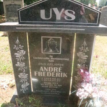 UYS Andre Frederik 1954-2016