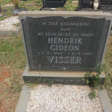 VISSER Hendrik Gideon 1940-1985