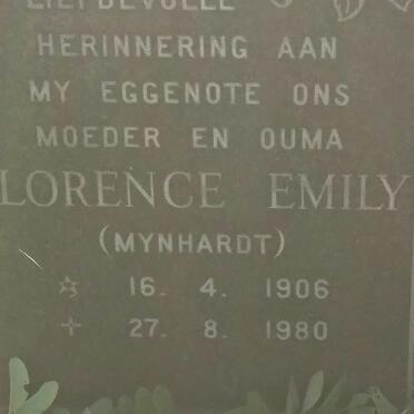 ? Florence Emily nee MYNHARDT 1906-1980
