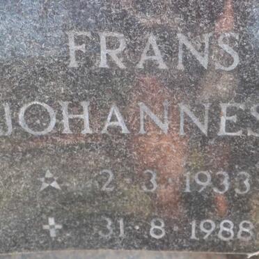 ? Frans Johannes 1933-1988