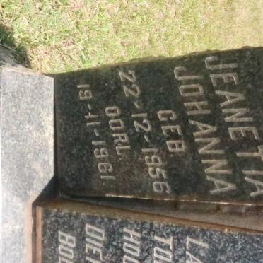 ? Jeanetta Johanna, de 1956-1961