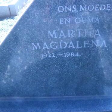 ? Martha Magdalena 1922-1984
