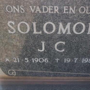 ? Solomon J.C. 1906-1981 &amp; Emma F. 1910-1990
