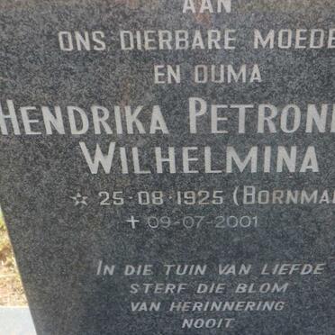 ? Stephanus Johannes 1915-1982 &amp; Hendrika Petronella Wilhelmina BORNMAN 1925-2001