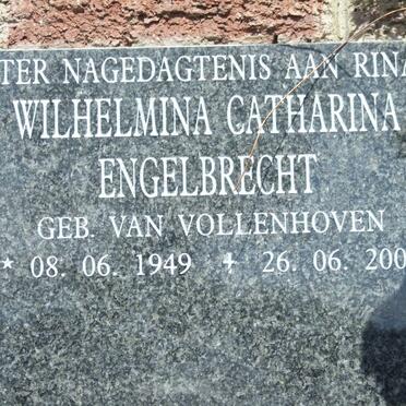 ENGELBRECHT Wilhelmina Catharina nee VAN VOLLENHOVEN 1949-2007