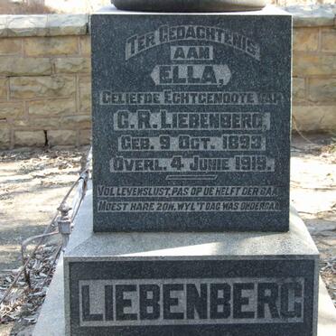 LIEBENBERG Ella 1893-1919