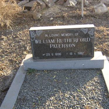 PATERSON William Rutherford 1896-1982