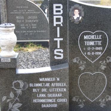 BRITS Michelle Toinette 1985-1998