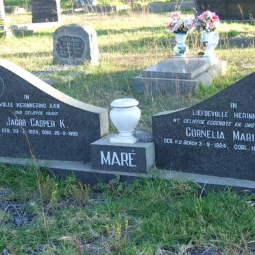 MARE Jacob Casper K. 1924-1999 &amp; Cornelia Maria V.D.BERGH 1924-1965