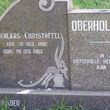 OBERHOLZER Nicolaas Christoffel 1892-1963 &amp; Jacoba Cornelia NEL 1897-1974