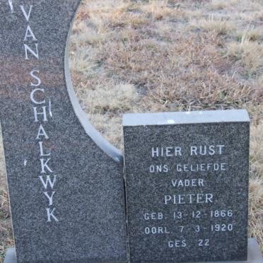 SCHALKWYK Pieter, van 1866-1920
