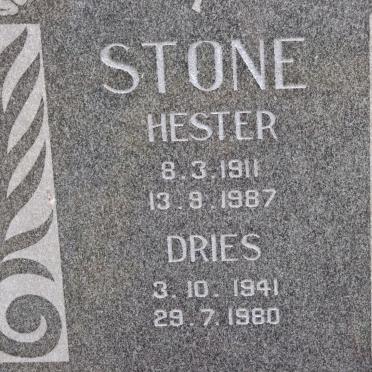 STONE Hester 1911-1987 :: STONE Dries 1941-1980
