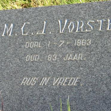VORSTER M.C.J. -1963