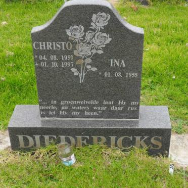 DIEDERICKS Christo 1959-1997 &amp; Ina 1955-
