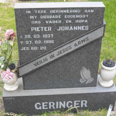 GERINGER Pieter Johannes 1937-1996