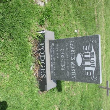 PODGES Charles Martin 1956-2010 &amp; Christina 1958-