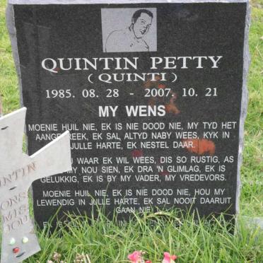 PETTY  Quintin 1985-2007