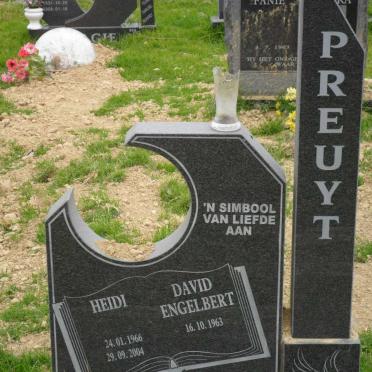 PREUYT David Engelbrecht 1963- &amp; Heidi 1966-2004
