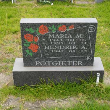 POTGIETER Hendrik A. 1942- &amp; Maria M. 1943-1995