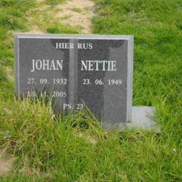 ? Johan 1932-2005 &amp; Nettie 1949-