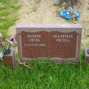? Pappie Oupa -2005 &amp; Mammie Ouma