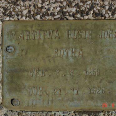 BOTHA Martiena Elsie Johanna 1859-1926