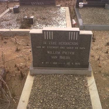 BREDA Willem Pieter, van 1916-1975