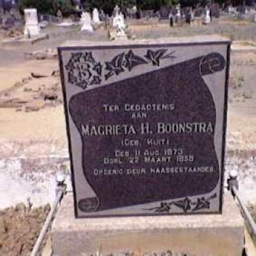 BOONSTRA Magrieta H. nee KUIT 1873-1959